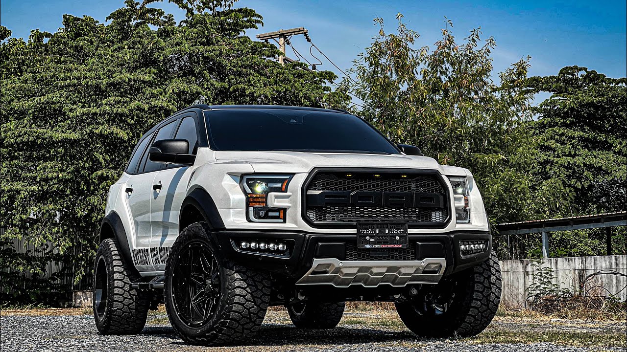 ไม่ดูถือว่าพลาด “ขาวใหญ่ หล่อล่ำ” Ford Everest 2.0 Bi Tubro Titanium + Wild Body Kit F150