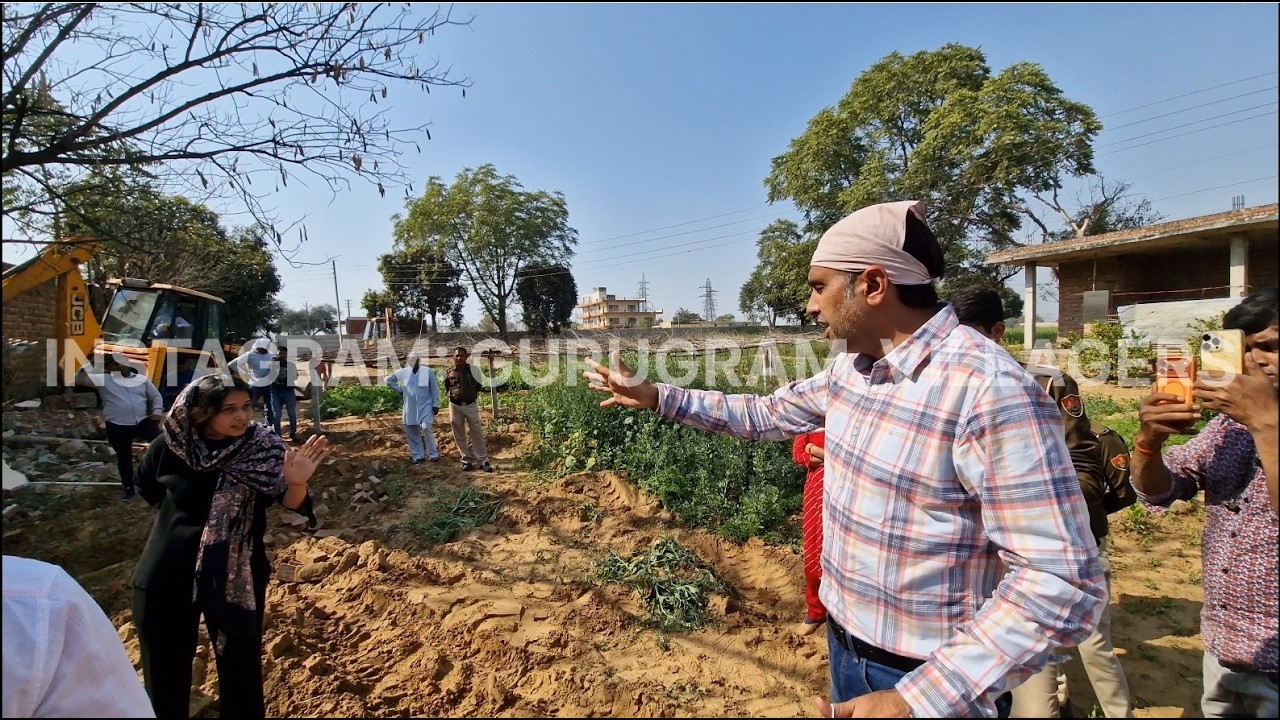 DTP आर.एस. भट्ट से उलझी महिला, फिर चला स्कूल पे बुलडोज़र || फर्रुखनगर GURUGRAM