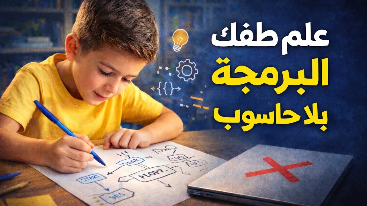 علم طفلك البرمجة بلا حاسوب ( بالورق و القلم ) !