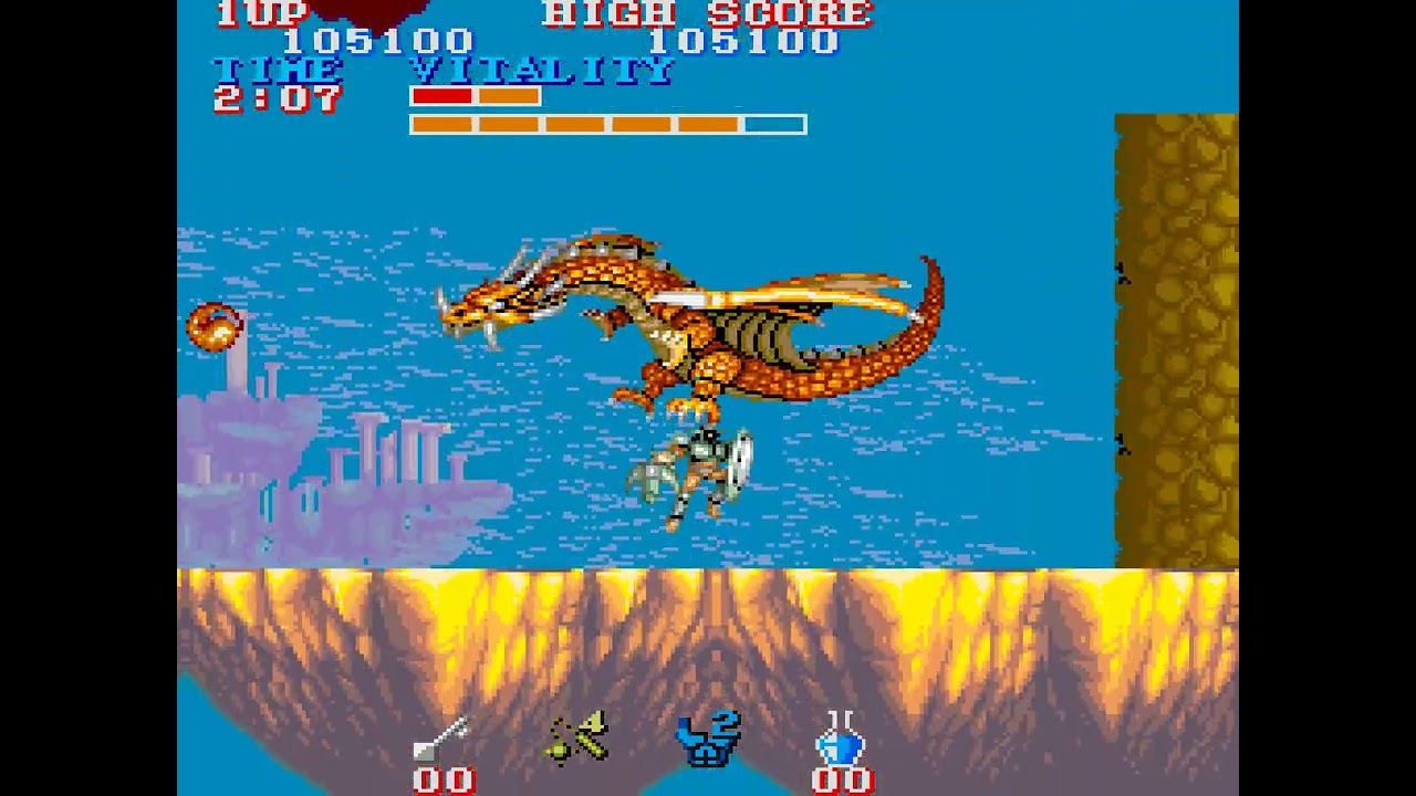 [TAS] Black Tiger (Arcade) in 5:47.