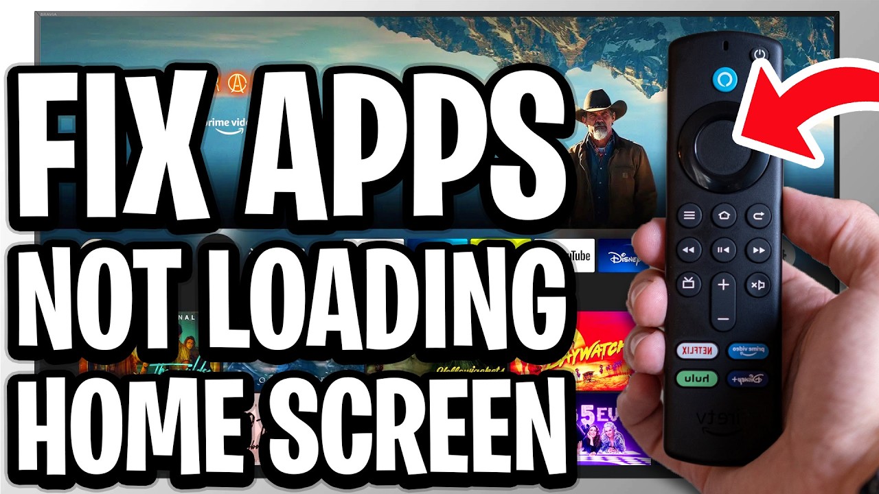 FireStick 4K Max: How to Fix Apps Not Loading on Home Menu - Full Guide