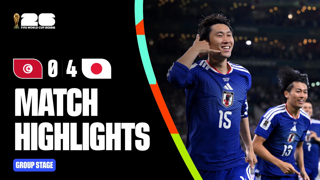 Highlights | Tunisia 0-4 Japan | FIFA World Cup 2026&trade;