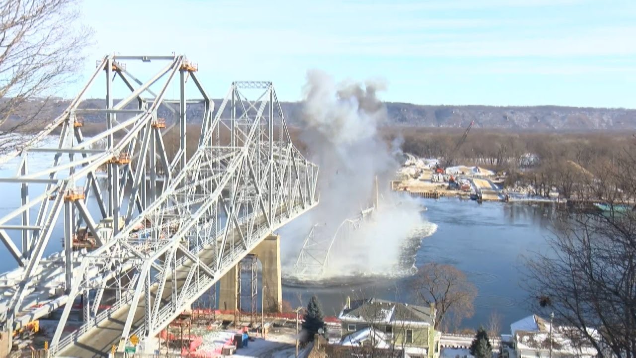 Historic Lansing bridge demolished on Friday, new bridge in progress for 2027 opening