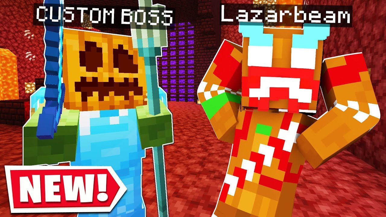 Я СОЗДАЛ ТЫКВЕННОГО БОССА НА СЕРВЕРЕ LAZARBEAMS В MINECRAFT..