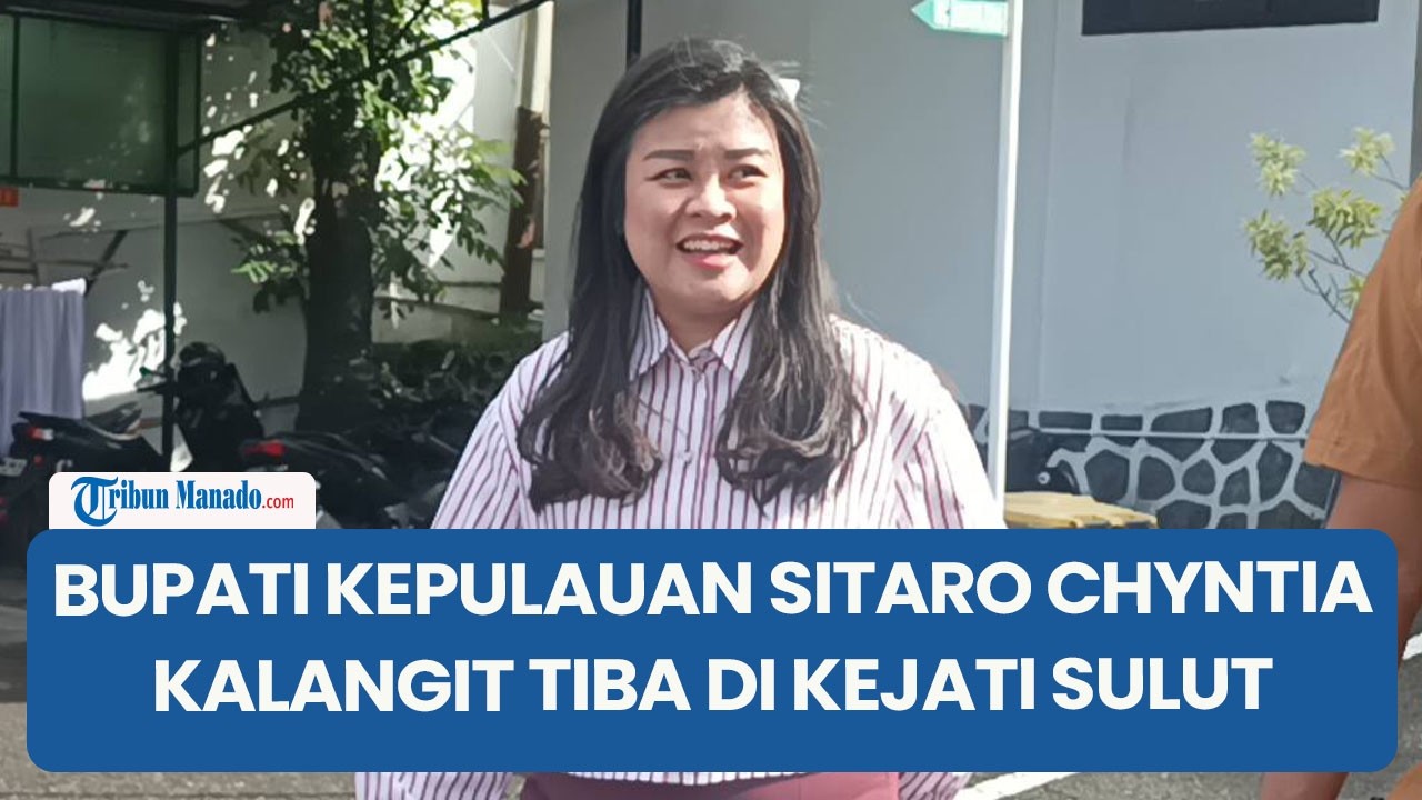 Bupati Kepulauan Sitaro Chyntia Kalangit Tiba di Kejati Sulut