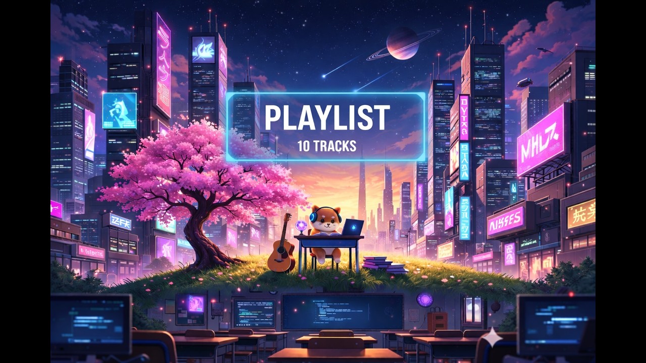 [Playlist] 푸른 시절의 페이지 📖 벅차오르는 애니 오프닝&엔딩 감성 노동요🎧 (10 Tracks)