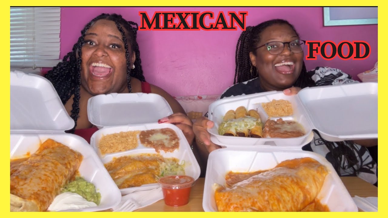 MEXICAN food Mukbang | giant wet burritos, taquitos, enchiladas | DeLexis