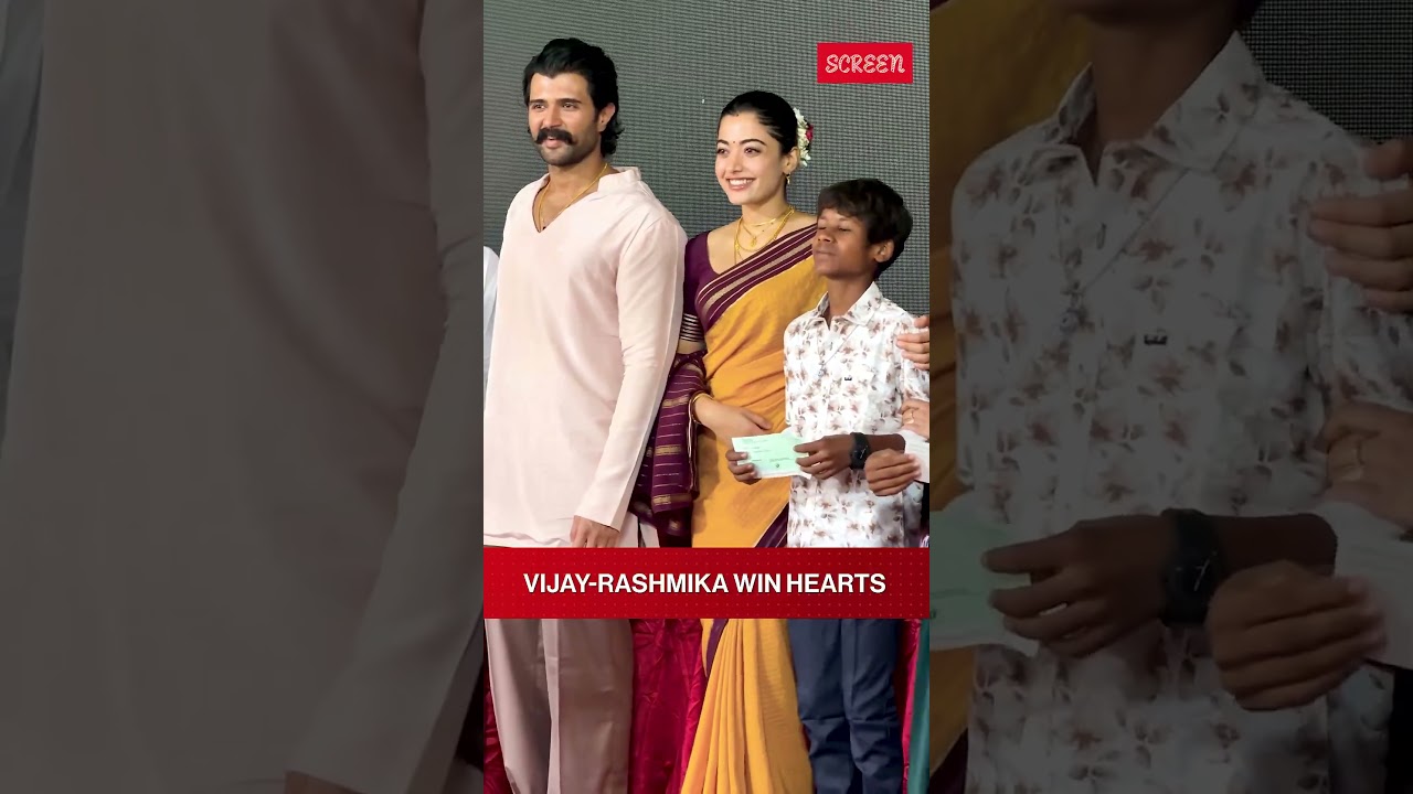 Vijay Deverakonda, Rashmika Mandanna Turn Heads With Their Charming Chemistry | Screen | #shorts