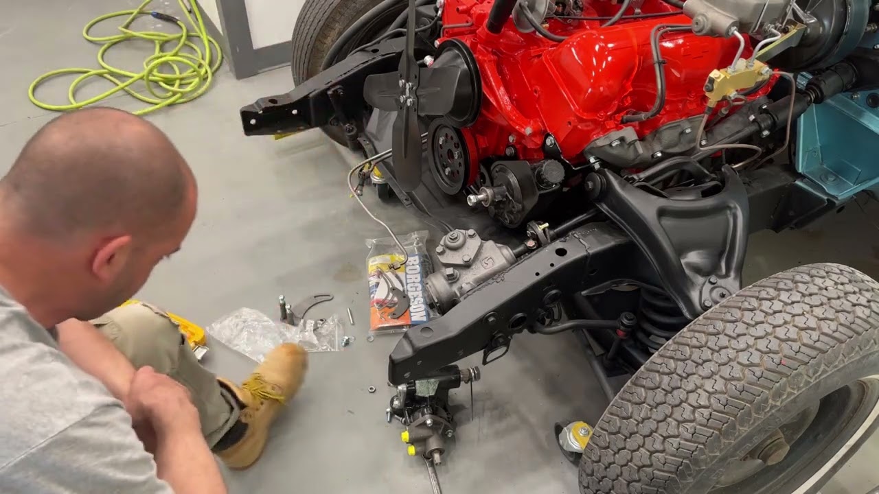 Installing a power steering pump and alternator on a 1959 impala