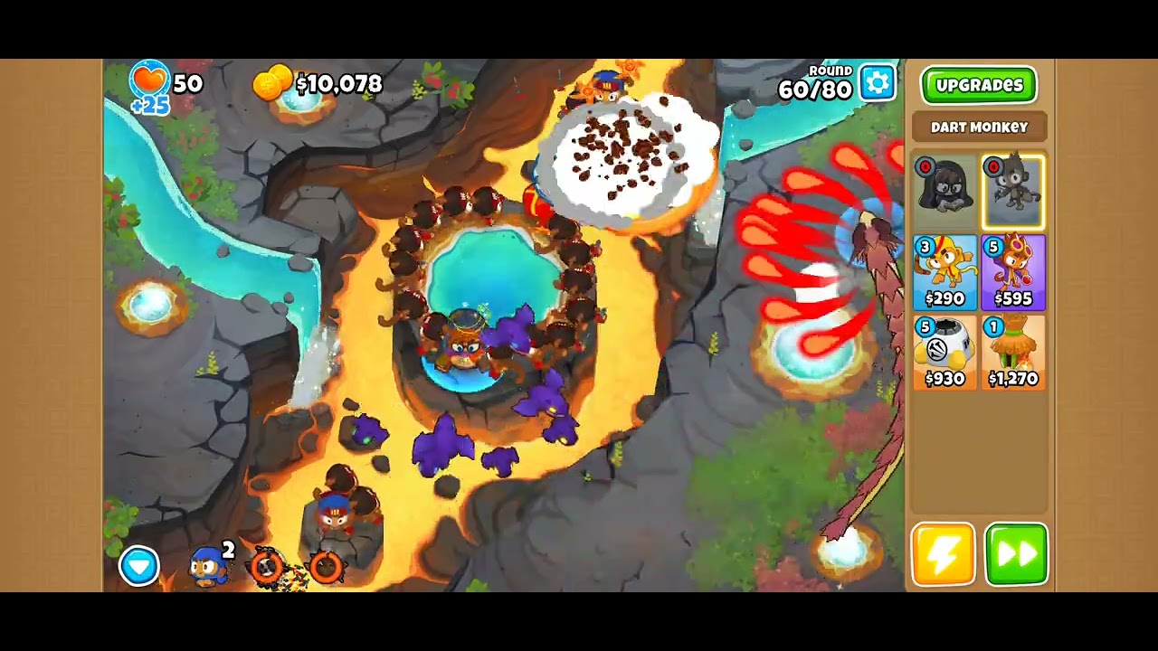 BTD6 Odyssey Event Hard Dart monkeys and you Island 4 Sulphur Springs V53.1 