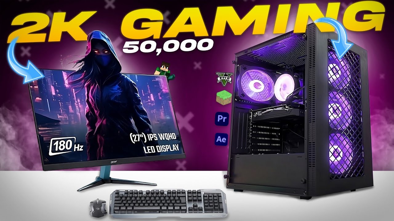 50000/-Rs Pc build for best Gaming experience || Gaming pc build in 50k💥 #50kgamingpc #gaminpc