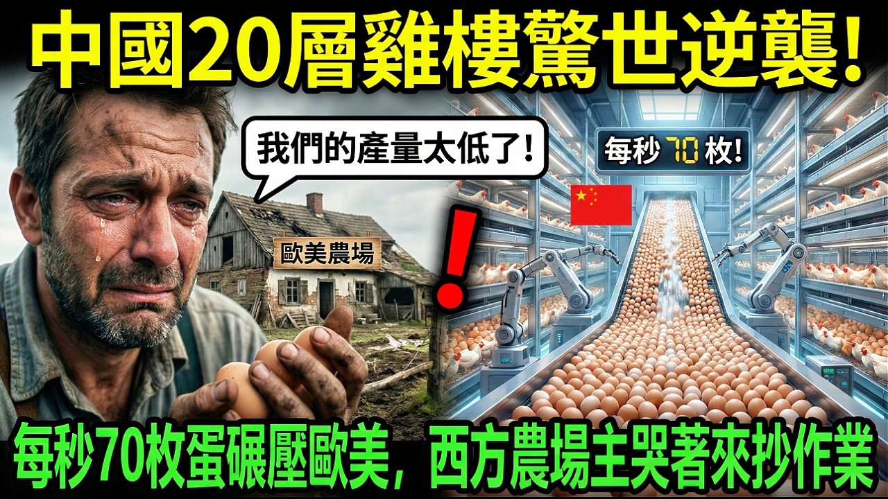 中國空中養雞場驚世逆襲！每秒七十枚蛋碾壓歐美，西方農場主哭著來抄作業