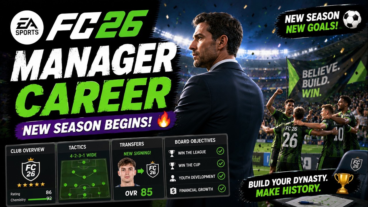 EA SPORTS FC 26 – Manager Career ⚽🔥 | New Season Begins!