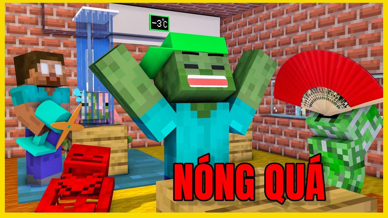 [ Lớp Học Qu&aacute;i Vật ] CHỐNG CHỌI VỚI NẮNG  | Minecraft Animation