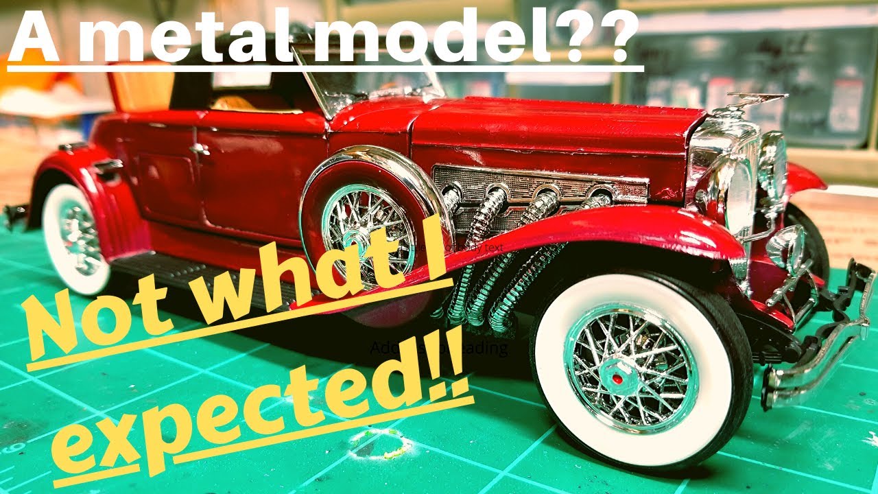 Металлический Duesenberg масштаба 1:24, сборка Monogram, 1978 год