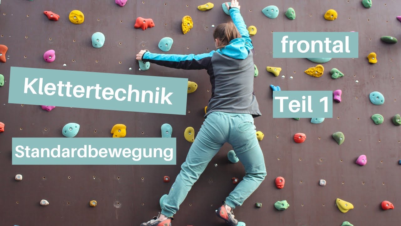 Klettertechnik - Die Standardbewegung frontal, Teil 1