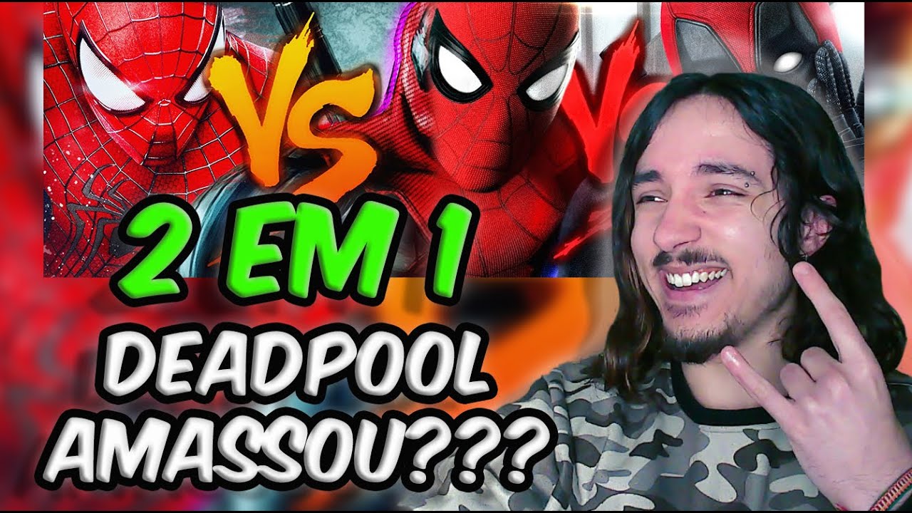 (QUEM VENCEU?) REAGINDO a DUELO DE TITÃS | HOMEM-ARANHA VS DEADPOOL | 1 e 2 | REACT | NaiReact