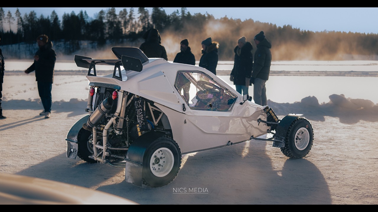 Lingonsjön ring 2026 4K arctic ice track drifting