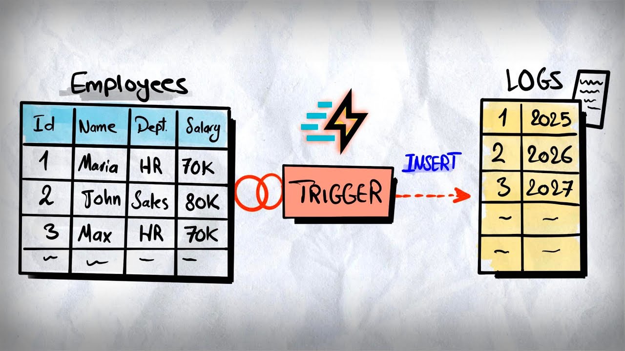 SQL Triggers (Visually Explained) | Audit Logs Use Case | #SQL Course 34