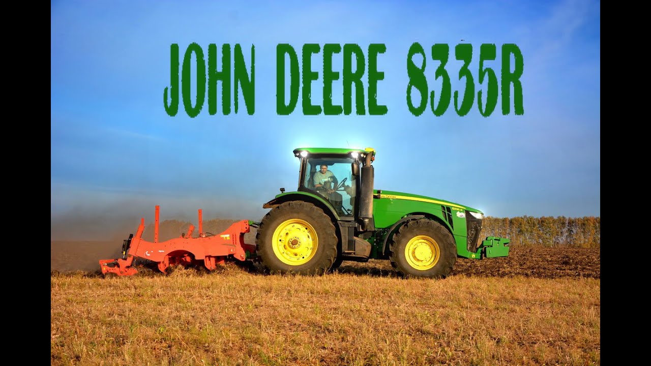 Чизелевание почвы на John Deere 8335R