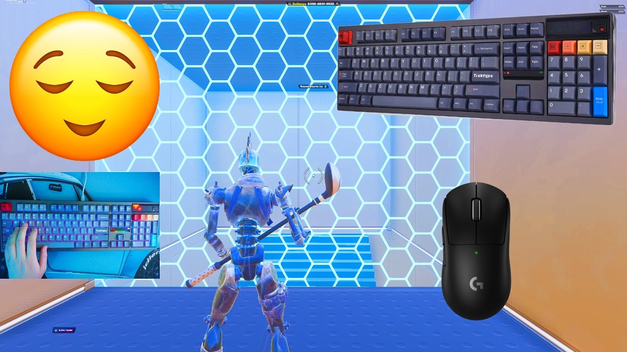DP104 ASMR 😴1v1 Piece Control🤩Satisfying Fortnite Keyboard Gameplay🏆4K Smooth 360 FPS