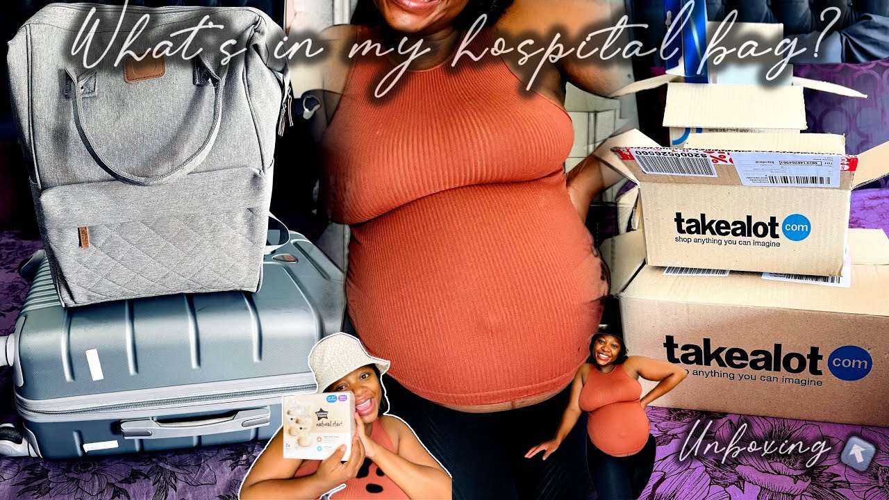 #vlog :What’s in my hospital bag | First Time Mom🩵 + @takealot unboxing