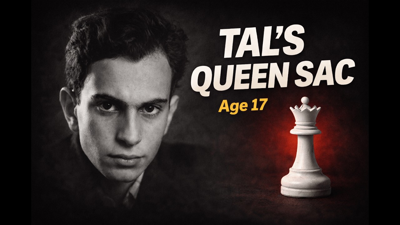 6 BRILLIANT MOVES! 17yo Tal's Queen Sac SHOCKS Master (1953) | Queen Sac Legends EP 1