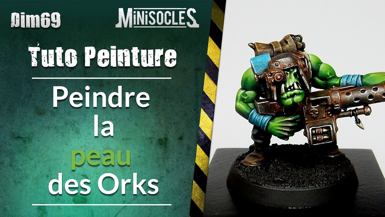 Peinture sur figurines [TUTO] : Peindre la peau des orks Warhammer Kill Team / Green Skins painting