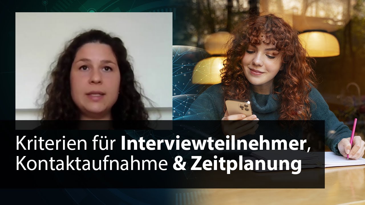 Interviewpartner f&uuml;r Abschlussarbeiten finden - Dr Giulia Bradaran &uuml;ber Auswahlkriterien & Planung