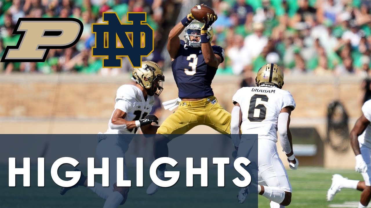 Purdue vs. Notre Dame | EXTENDED HIGHLIGHTS | 9/18/2021 | NBC Sports