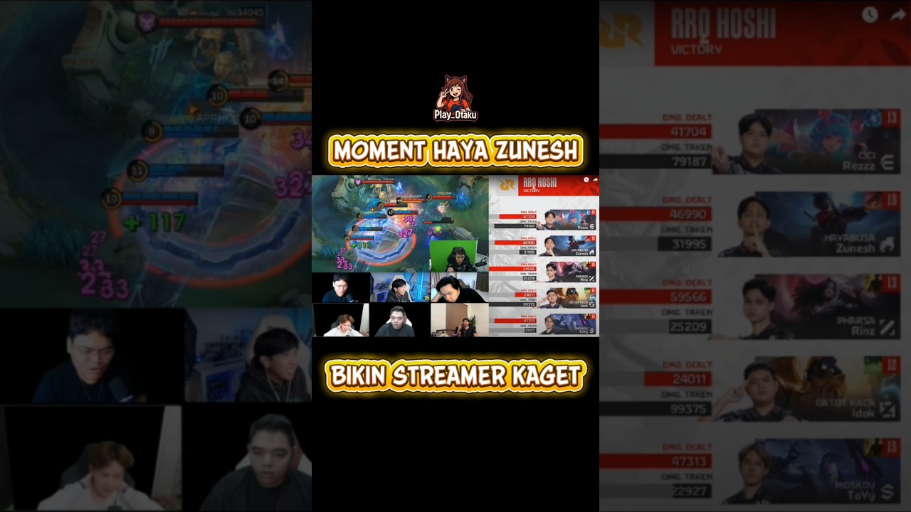 😱 Streamer Reaction! RRQ Zunesh Hayabusa vs NAVI | MPL ID S16 Epic Outplay