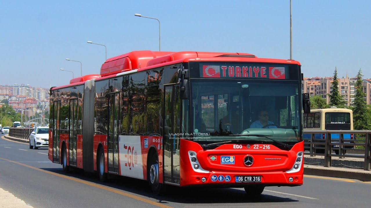 EGO Mercedes Benz Conecto G hat: 203 incirli Ulus Bakanlıklar kod numara: 22-216