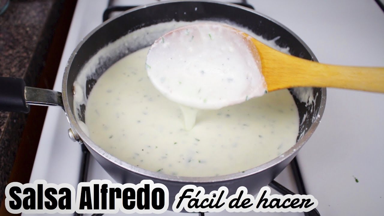 SALSA ALFREDO CASERA PARA PASTAS | receta facil