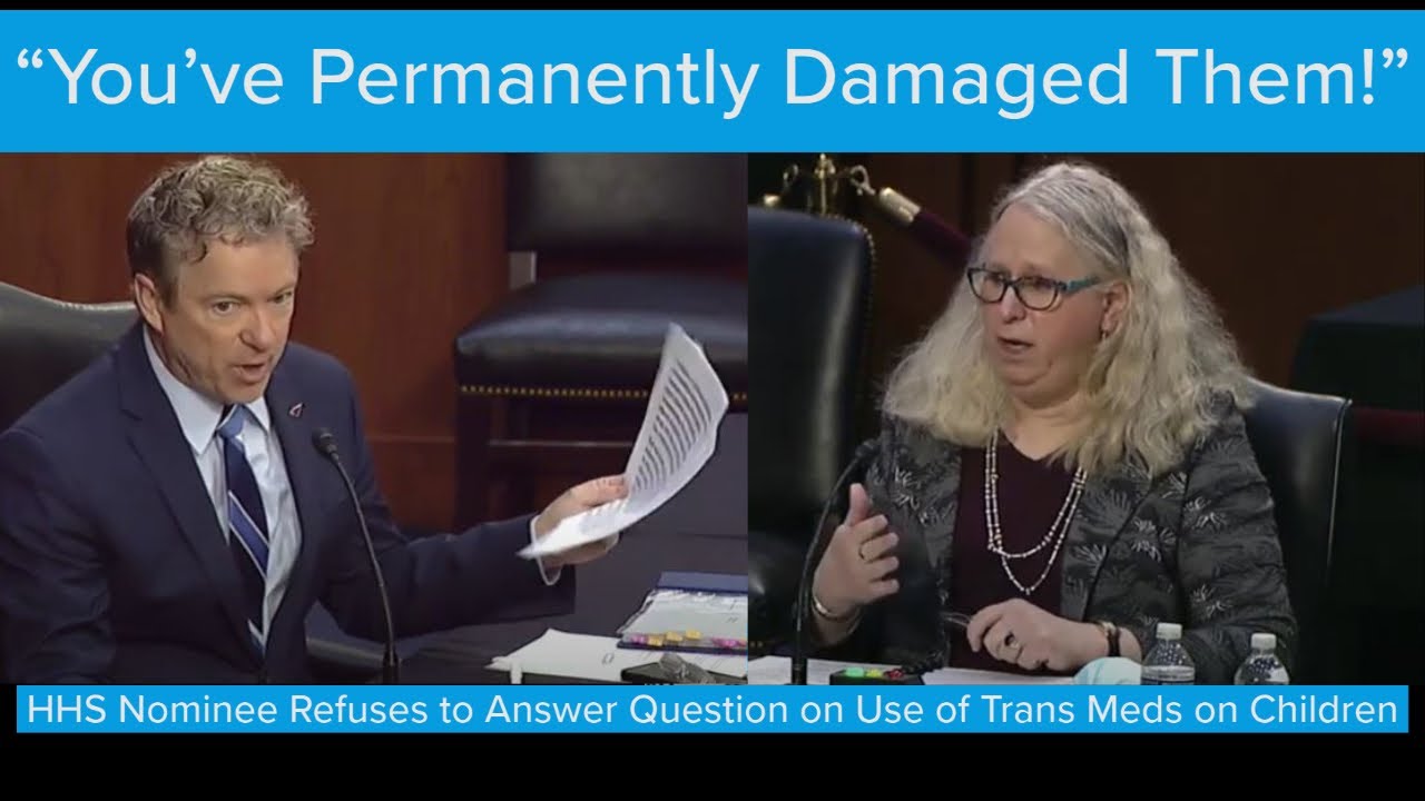 Rand Paul Grills HHS Nominee Rachel Levine on Transgender Medicine and Kids | CBN News