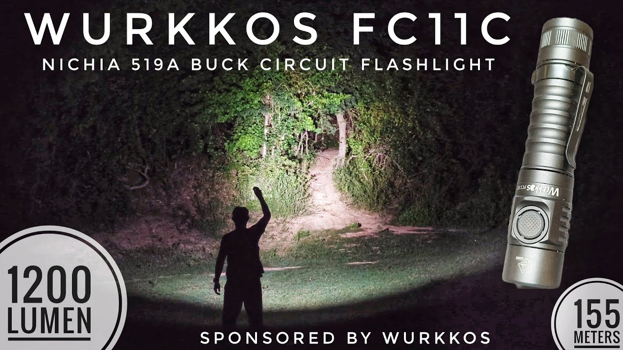 Обзор Wurkkos FC11C — фонарик на каждый день, 1200 лм, 5000K High CRI