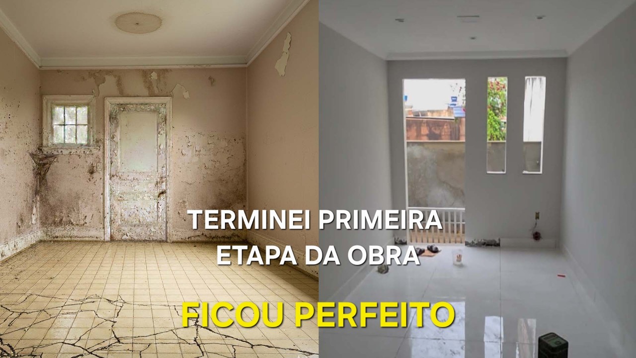 FINALMENTE TERMINEI UMA PARTE DA OBRA DO APARTAMENTO FICOU PERFEITO