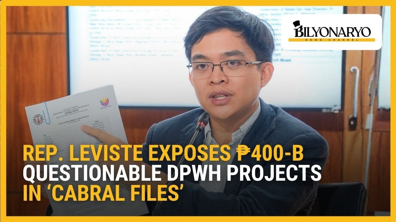 Rep. Leviste Exposes ₱400-B Questionable DPWH Projects in ‘Cabral Files’ | Press briefing | Jan. 21