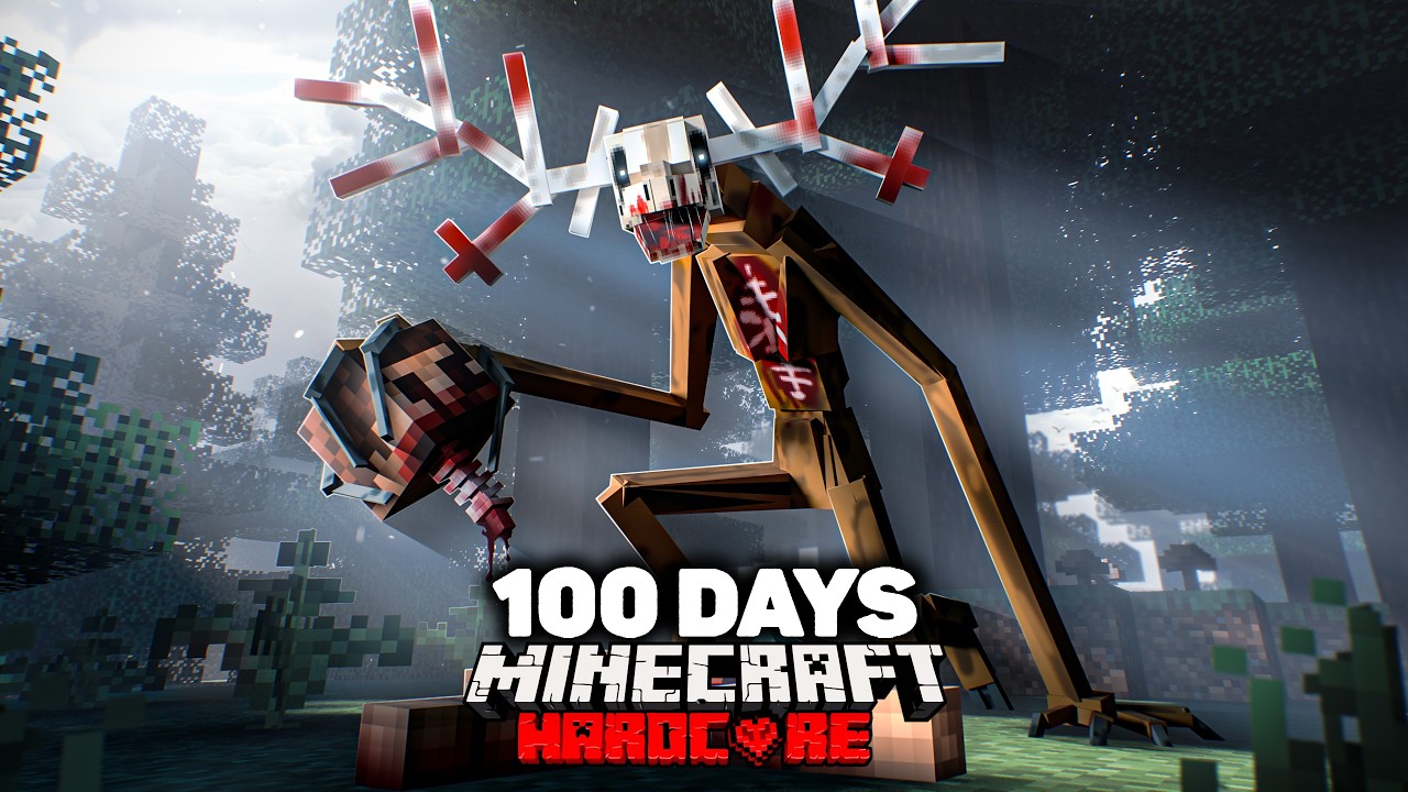 I Spent 100 Days in Skinwalker Ranch in Hardcore Minecraft... Here's What Happened