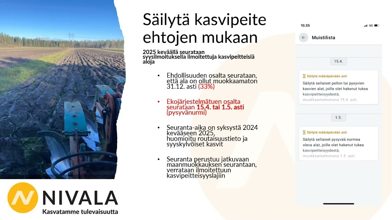 Maatilojen tukikoulutus ja tulevaisuusinfo, Nivala, OSA 3