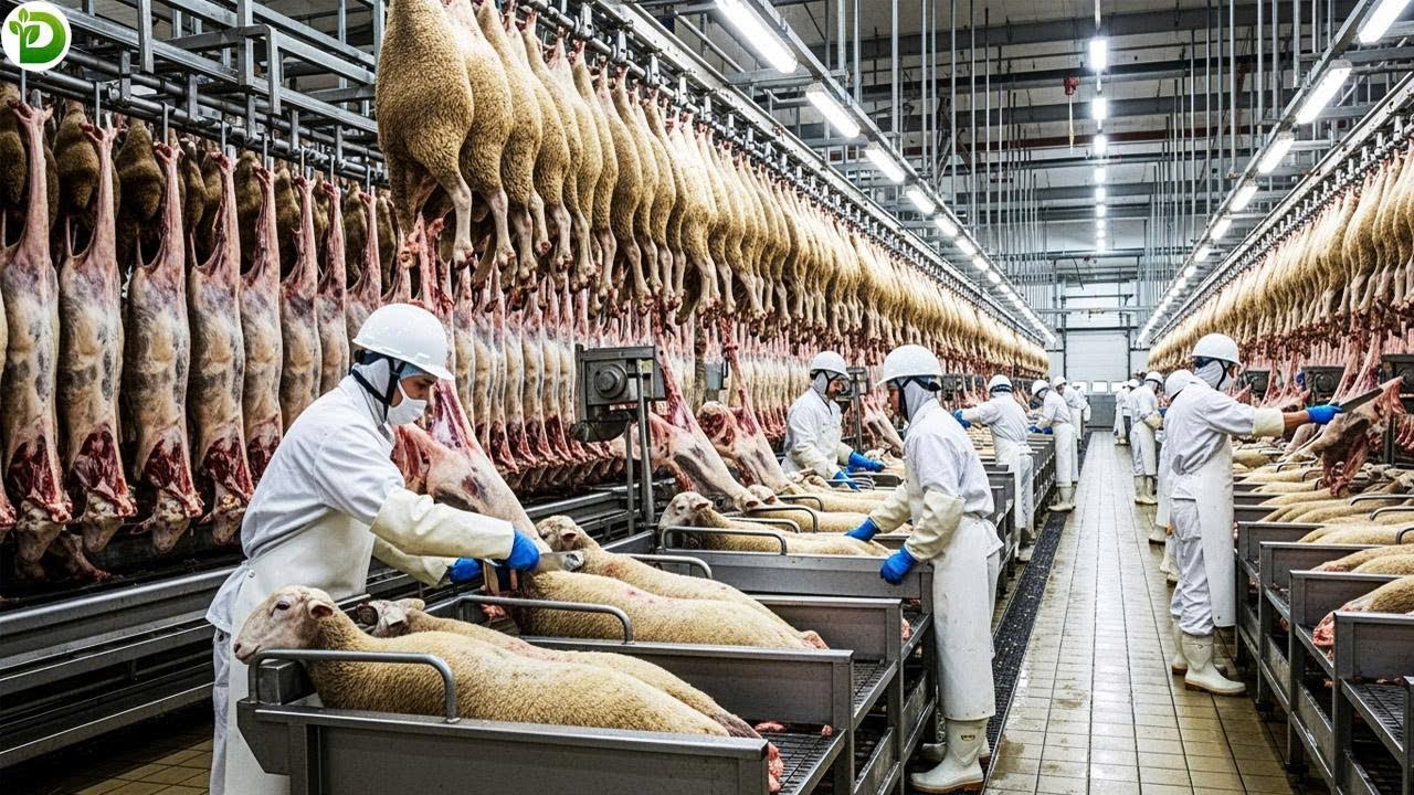 Inside New Zealand's Giant Sheep Slaughterhouse - Scale Is Unbelievable! How Does It Work?