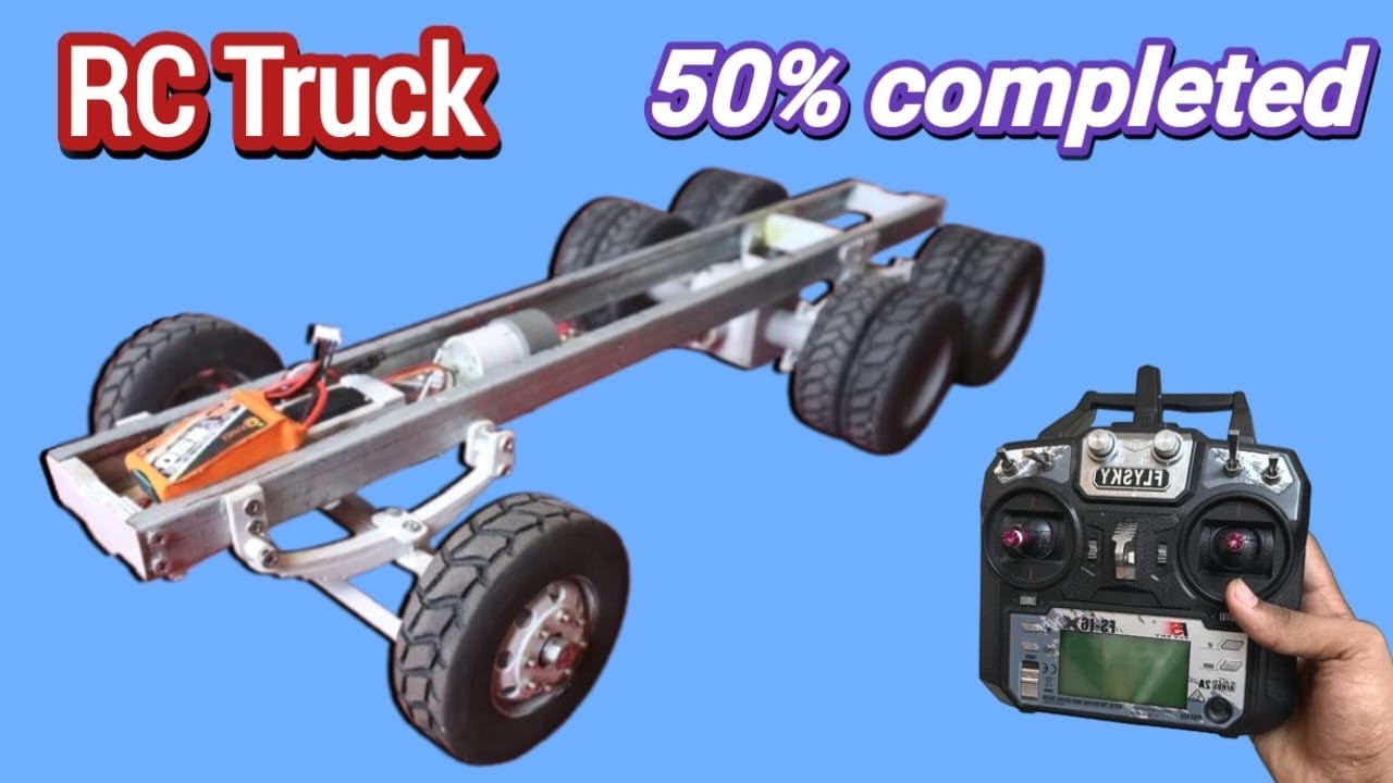 How to make a rc truck  from pvc - 50% completed