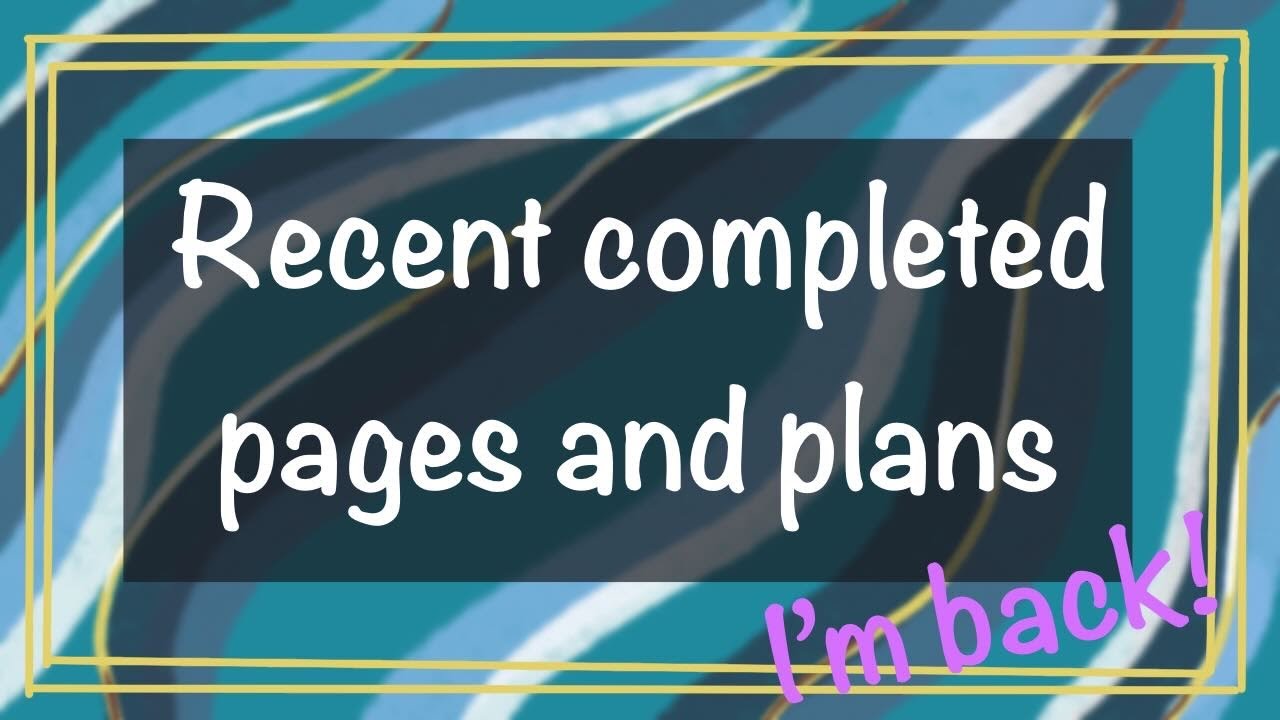 Completed pages since September | Plans for 2025 and March