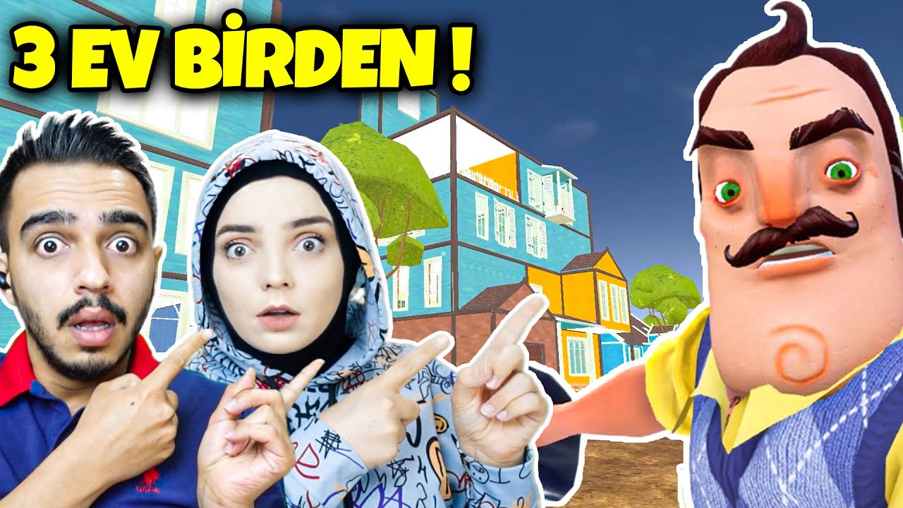 3 EVİ OLAN WİLSON !! BİTMEYEN MOD | Hello Neighbor Mod