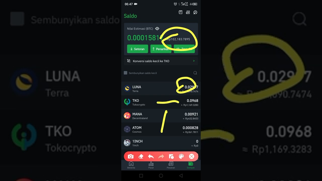 Treding Di Tokocrypto #part3 Modal 100 RB (Jadi berapa selama 1 Tahun)