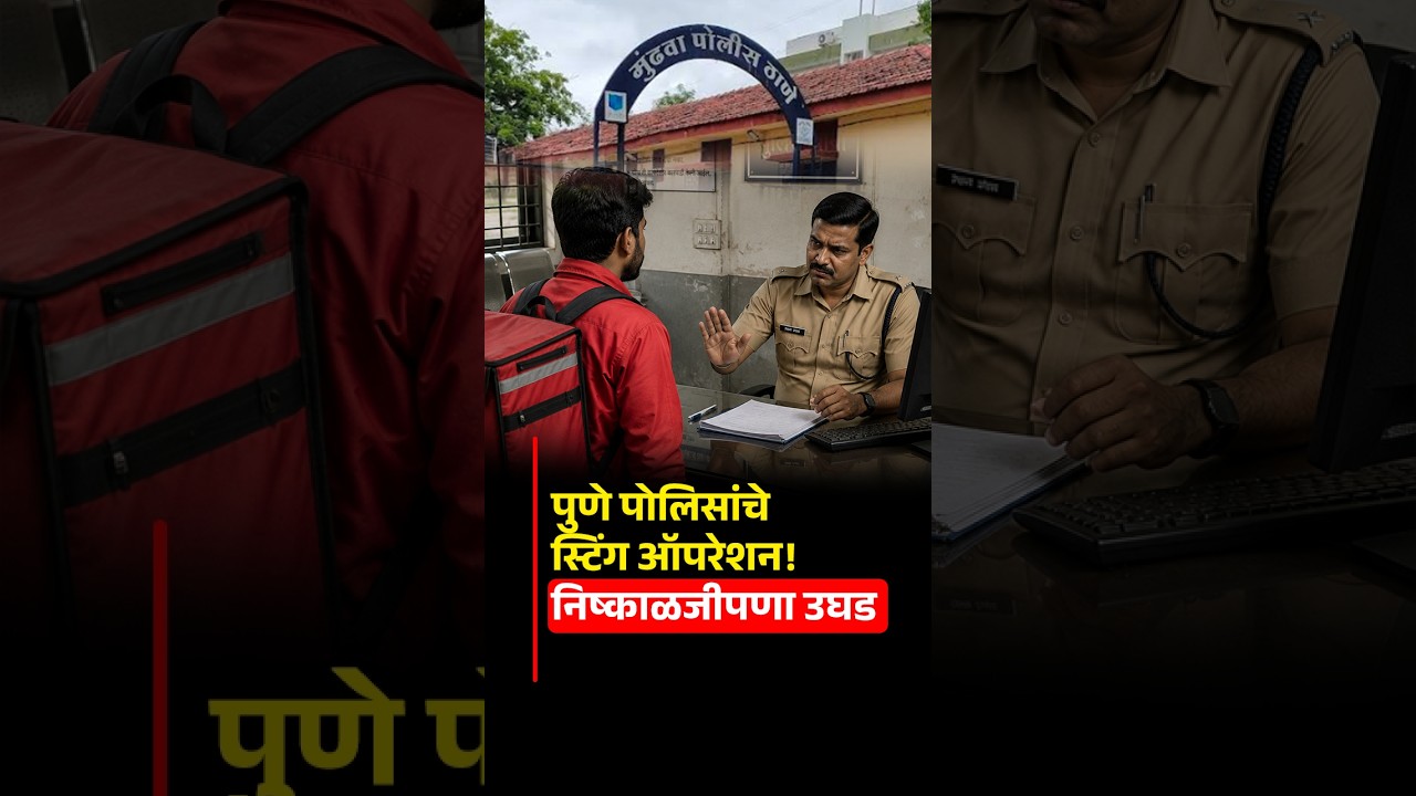 पुणे पोलिसांचे गुप्त स्टिंग ऑपरेशन! निष्काळजी कर्मचाऱ्यावर मोठी कारवाई