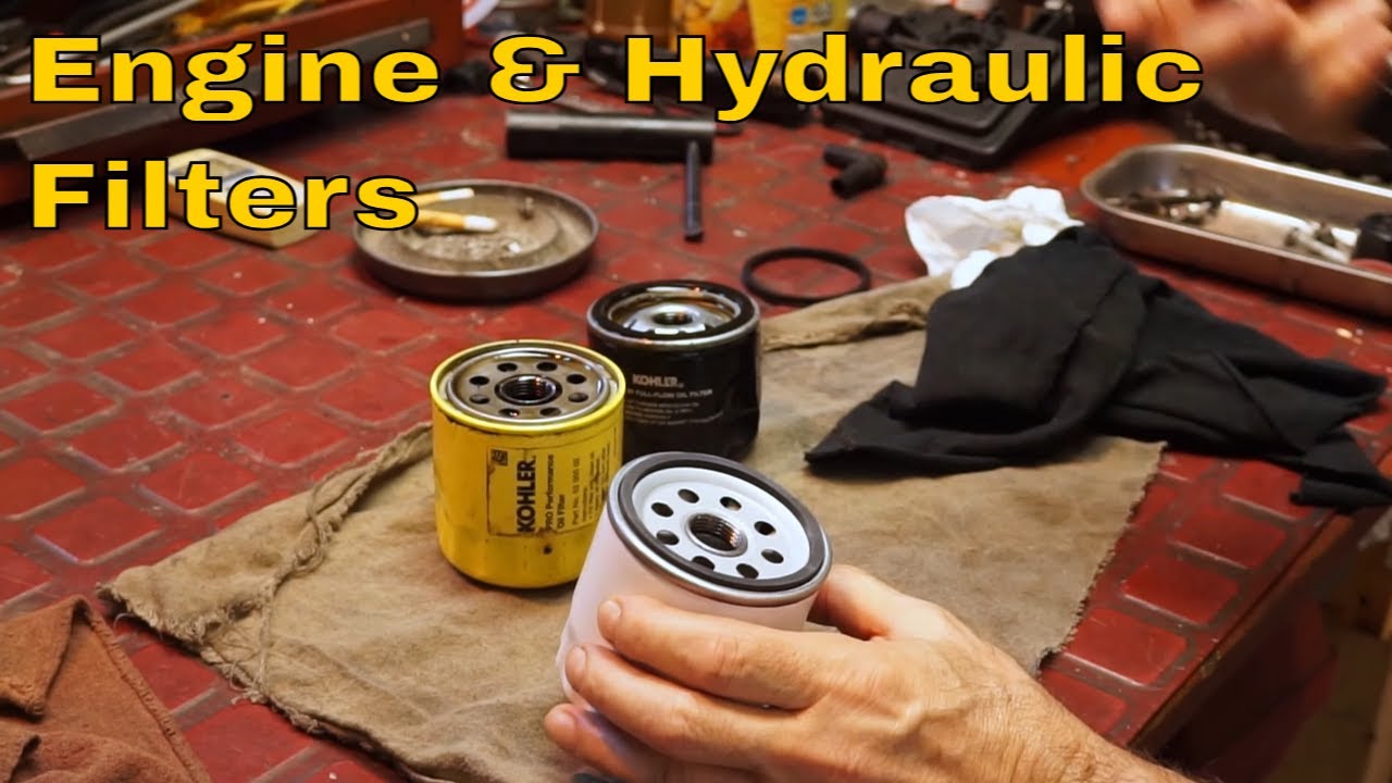 My Simplicity Sunstar Kohler 20hp Magnum Oil & Tranny Filters / Differences Vlog