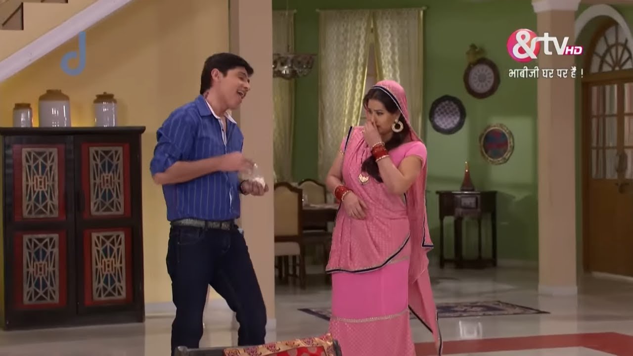 Vibhuti ने क्या खा लिया है ? Bhabi Ji Ghar Par Hai Full Ep 64 | 27 May 15 | Angoori @And TV