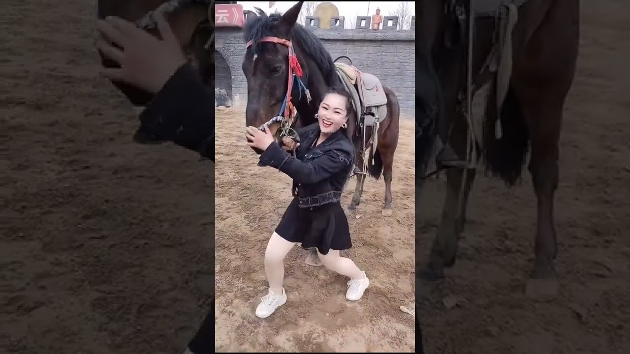 Wild Horse Mare revolutionizing young foals future stallions  Horses #Shorts #2340