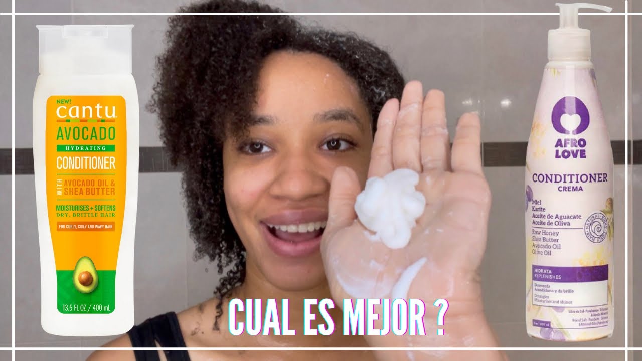 Cantu avocado acondicionador vs afro love | cual es mejor ? Cabello afro rizado