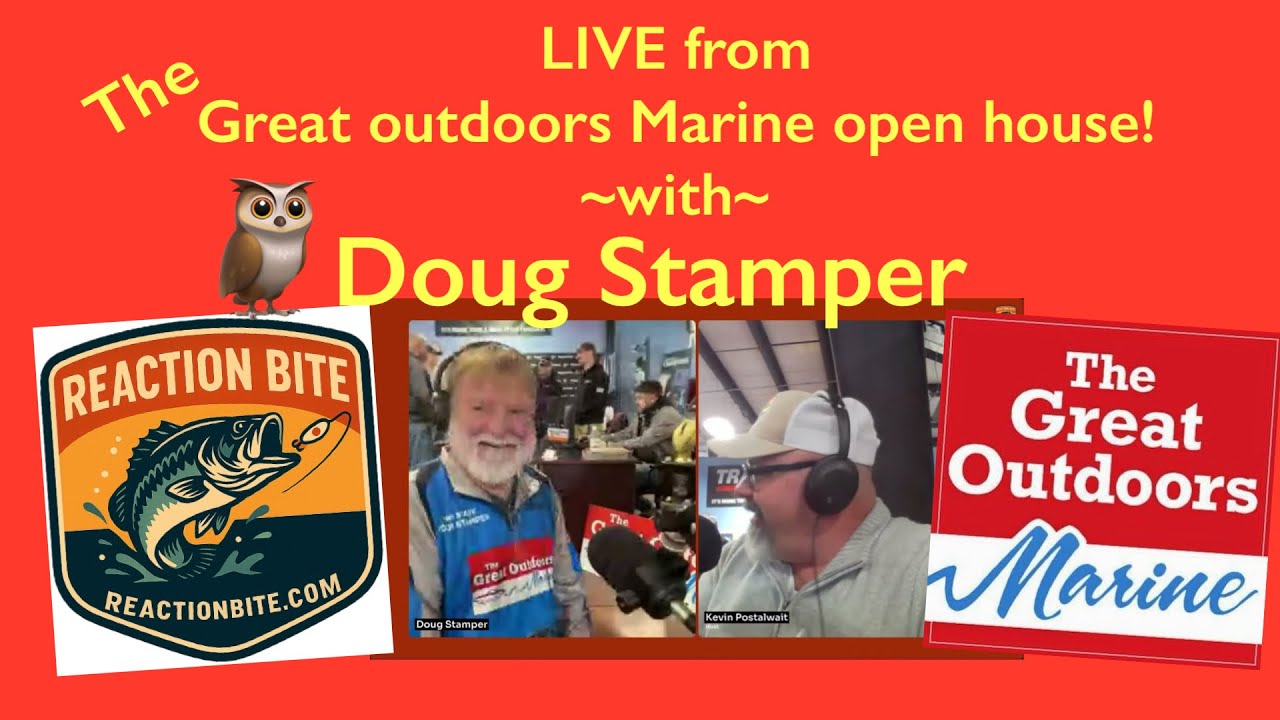 LIVE from Great outdoors marine~Doug Stamper talks the Barn Owl 🦉 #fishing #podcast 